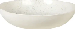 Outlet Nordic Vanilla Skål Ø34,5xH7,5 cm, Cream w. Grains Skåle|Spisestue