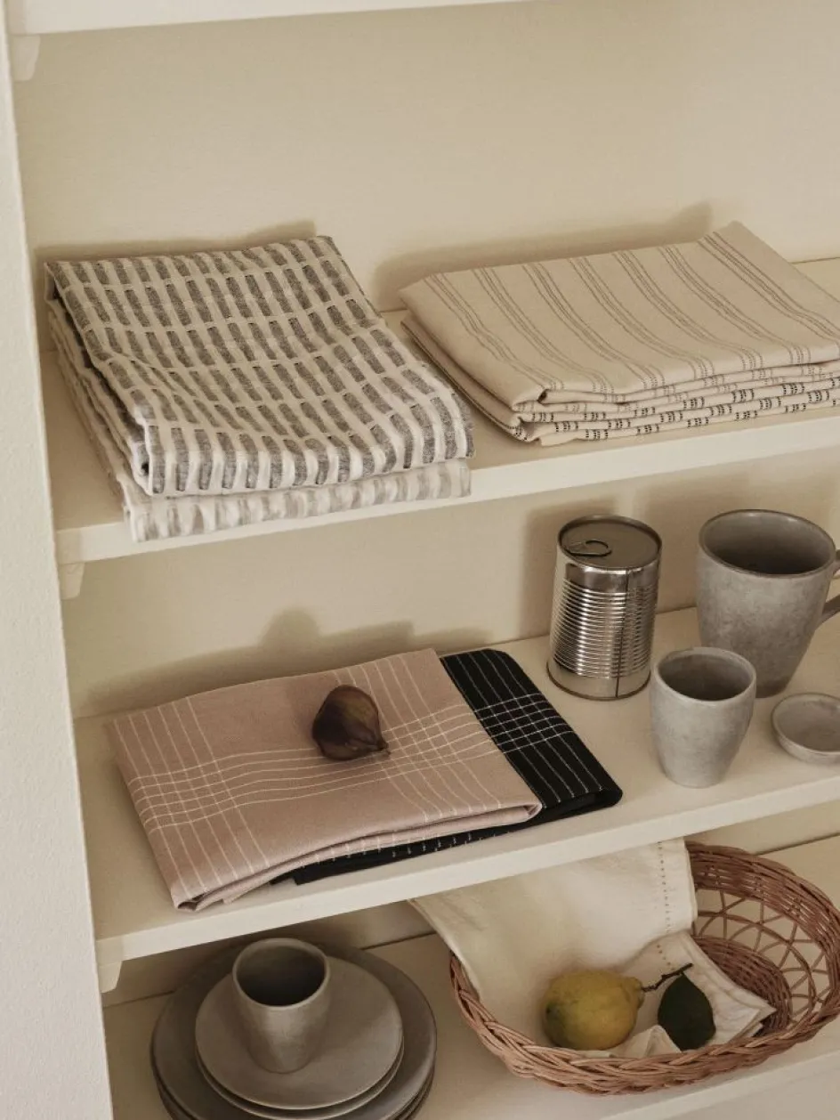 Outlet Broste Copenhagen Rud Viskestykke 50x70 cm, Sort