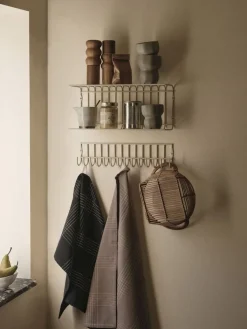 Outlet Broste Copenhagen Rud Viskestykke 50x70 cm, Sort