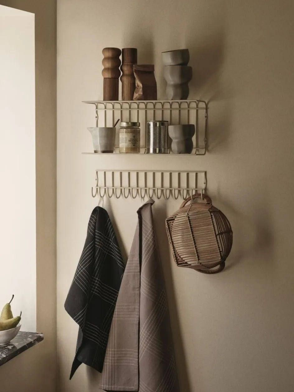 Outlet Broste Copenhagen Rud Viskestykke 50x70 cm, Sort