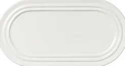 Best Broste Copenhagen Stevns Oval Tallerken 27,5 cm, Chalk White