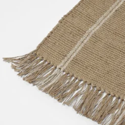 Discount Broste Copenhagen Yuki Gulvtæppe 70x140 cm, Hvid