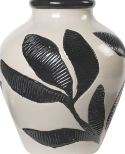 New Broste Copenhagen Herbert Vase H, Sort