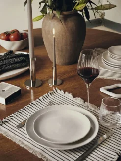 Clearance Broste Copenhagen Maro Lysestage H, Sølvfinish