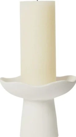 Outlet Broste Copenhagen Momo Bloklysestage H, Hvid