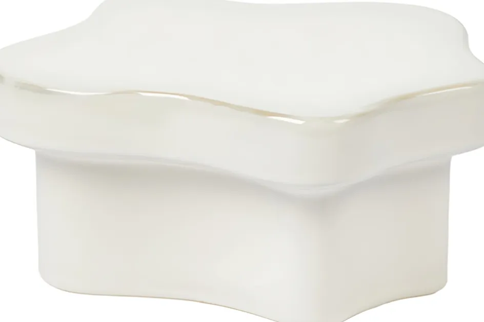 Discount Broste Copenhagen Sonja Piedestal H, Off White