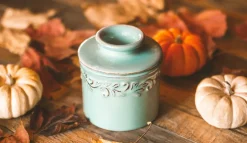 Outlet Butter Bell Antique Smørklokke H10,7 cm, Sea Spray Green