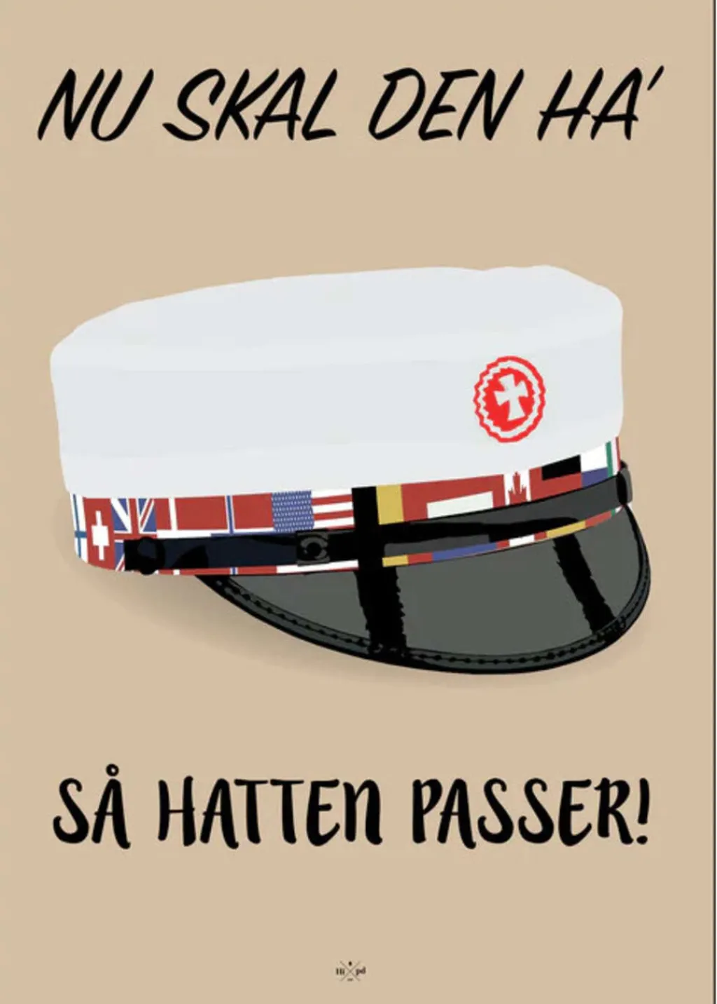 Citatplakat Stue|Vægdekorationer Og Plakater > Student Nu Ska' Den Ha' Så Hatten Passer SWC A5