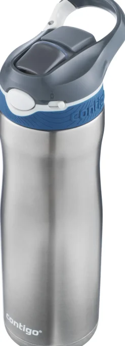 Clearance Contigo Ashland Chill Drikkeflaske m. Sugerør 590 ml, Stål