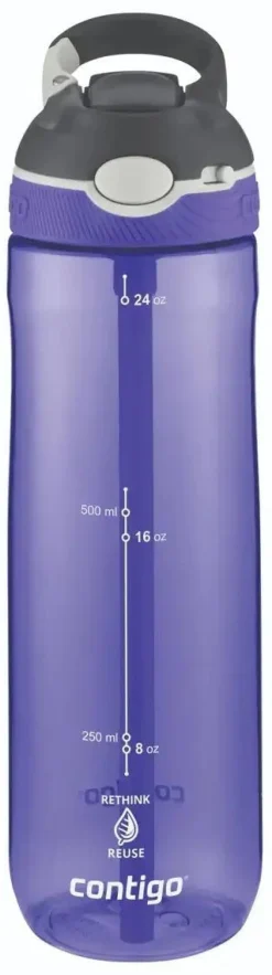 Clearance Contigo Ashland ReNew Drikkeflaske m. Sugerør 720 ml, Grapevine