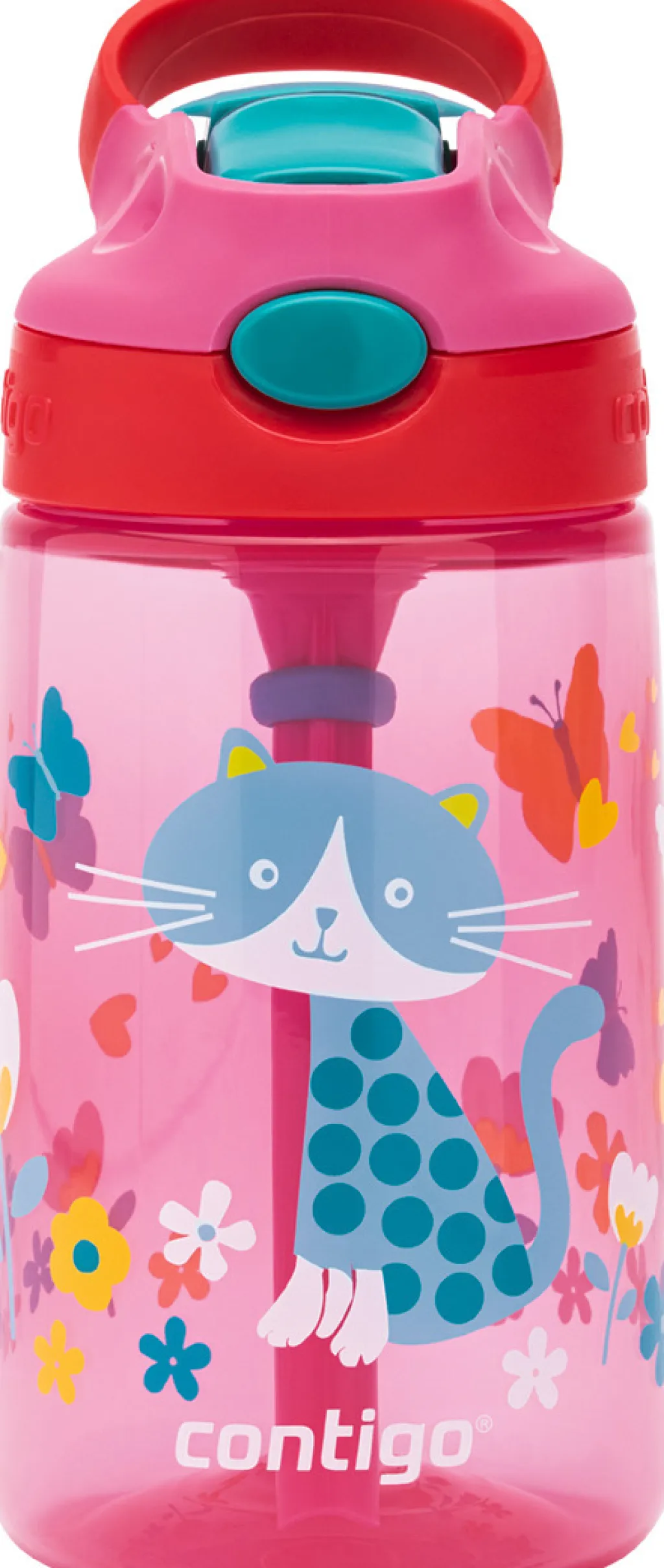 Clearance Kids Gizmo Drikkeflaske m. Sugerør 420 ml, Børn Drikkedunke Til Børn|Opbevaring Til Køkkenet