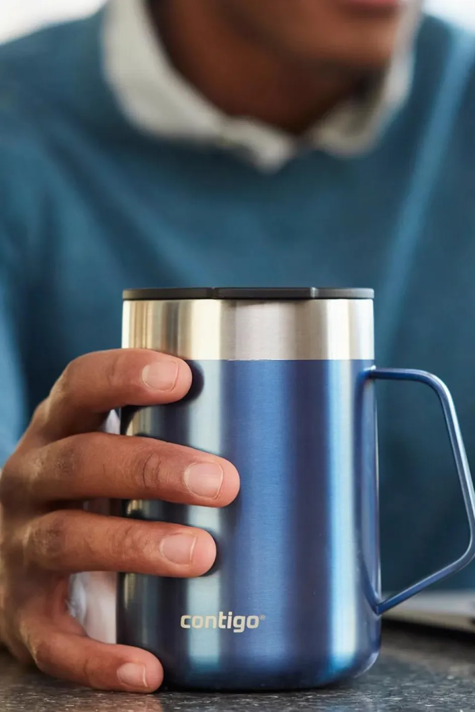Discount Contigo Streeterville Termokrus 420 ml, Blå