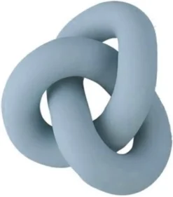 New Cooee Design Knot Table Skulptur 19 cm, Pale Blue