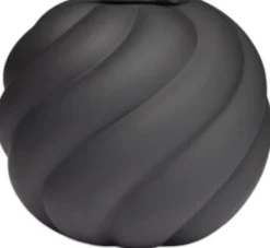 Cooee Design Stue|Vaser > Twist Ball Vase H20 cm, Sort