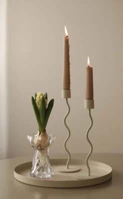 Clearance Cooee Design Twist Bulb Ball Vase H12,8 cm, Klar