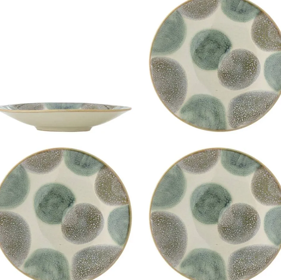 Hot Creative Collection Bethany Tallerken 4 stk. 13,5 cm, Multi