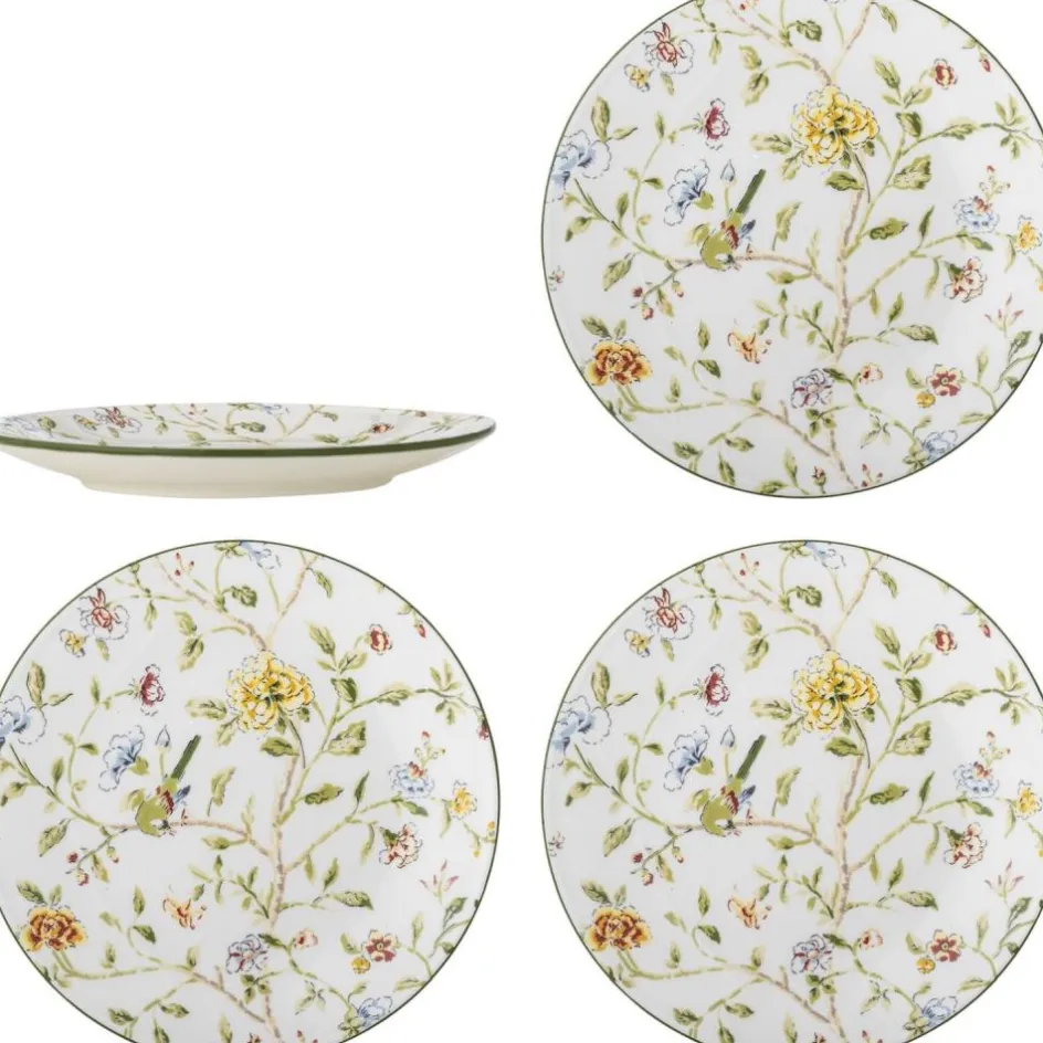 Hot Creative Collection Bloomie Tallerken 4 stk. 20,5 cm, Multi