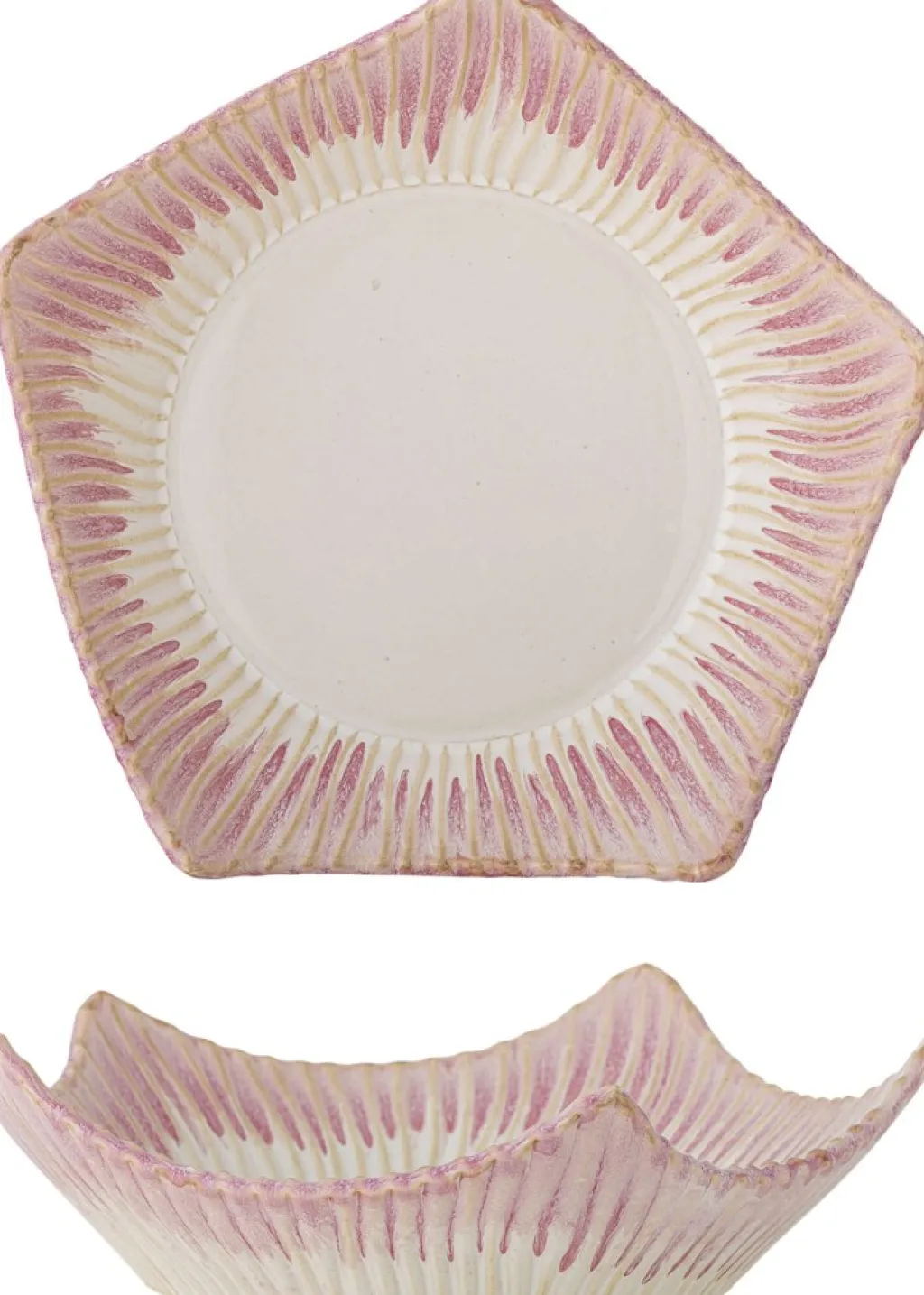 Discount Floral Skål Ø28 cm, Rosa Skåle|Spisestue