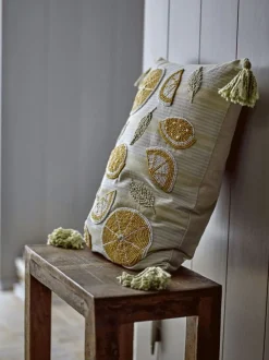 Clearance Lemon Pude 35x50 cm, Gul Puder Og Betræk