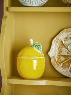 Creative Collection Opbevaring Til Køkkenet|Opbevaringskrukker Og -Glas > Limone Krukke m. Låg H12 cm, Gul