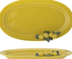 Best Creative Collection Limone Serveringsfad 36 cm, Gul