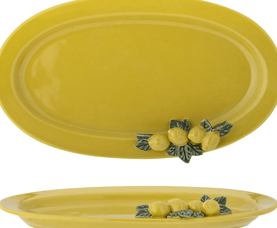 Best Creative Collection Limone Serveringsfad 36 cm, Gul