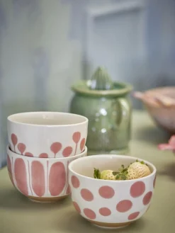 Sale Creative Collection Linora Skål 3 stk. Ø12,5 cm, Rosa