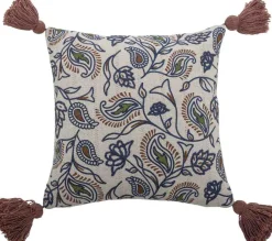 Clearance Paisley Pude 45x45 cm, Multi Puder Og Betræk