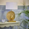 Outlet Peacock Bordlampe H58,5 cm, Guld Bordlamper