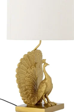 Outlet Peacock Bordlampe H58,5 cm, Guld Bordlamper