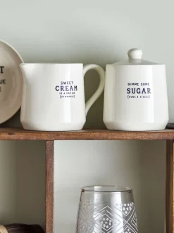 Best Creative Collection Wendy Flødekande og Sukkerskål, Hvid