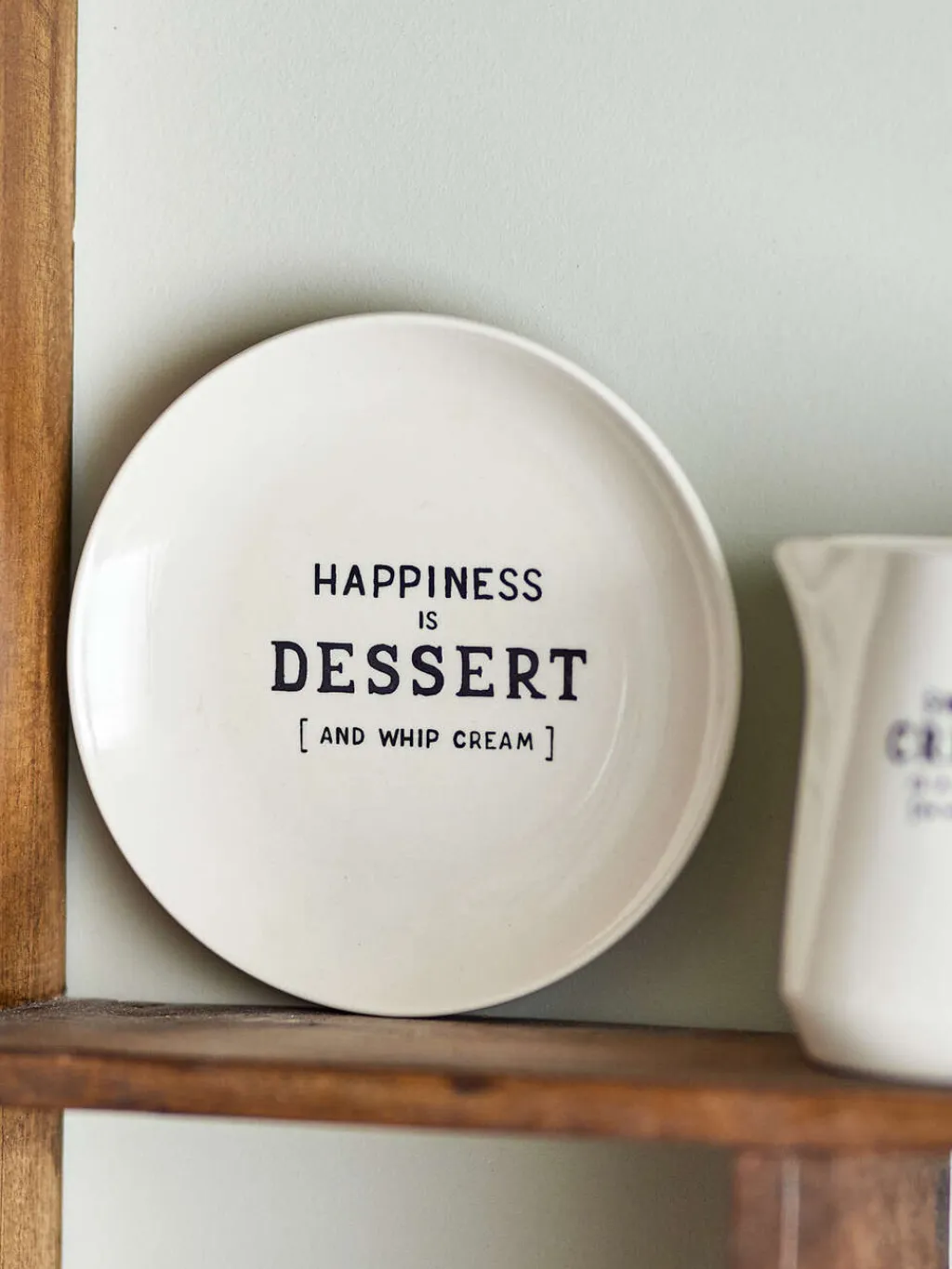 Creative Collection Desserttallerkener > Wendy Tallerken 15 cm, Happiness Is Dessert (And Whip Cream)