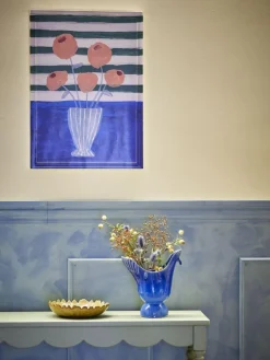 Clearance Creative Collection Florinda Illustration m. Ramme 50x70 cm, Blå