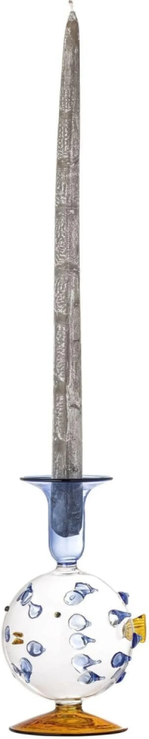 Clearance Phila Lysestage H17 cm, Blå Lysestager