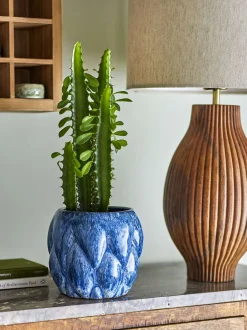 Hot Posey Urtepotteskjuler H14 cm, Blå Stue|Urtepotter Og Krukker