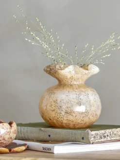 Thebe Vase H12 cm, Orange Stue|Vaser