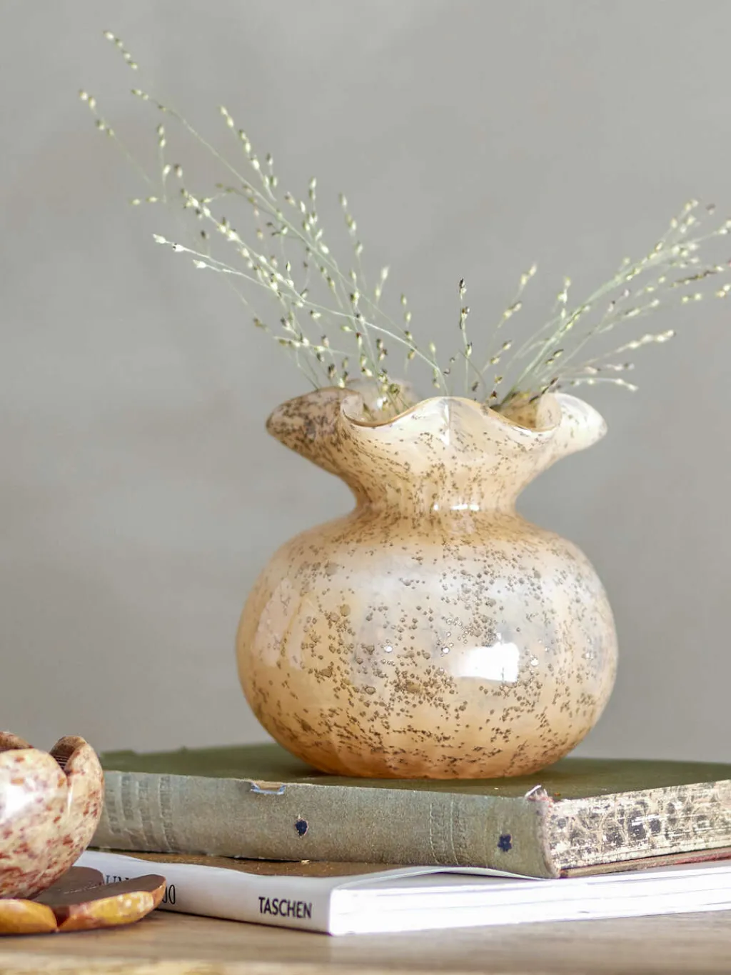 Thebe Vase H12 cm, Orange Stue|Vaser