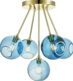 Sale Design By Us Ballroom Molecule Plafond Ø68 cm, Blue Sky/Guld