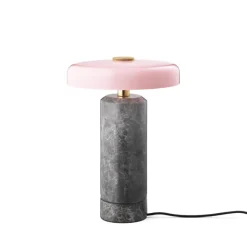 Outlet Design By Us Trip Trådløs Bordlampe H21 cm, Silver/Rose