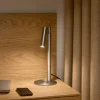 Sale Makoto Bordlampe H37 cm, Satin Krom Bordlamper
