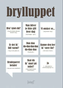 New Plakat Brylluppet , Grå Stue|Vægdekorationer Og Plakater