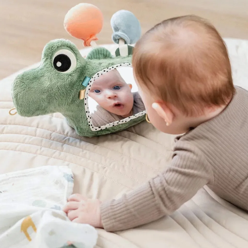Discount Croco Aktivitetsgulvspejl 28 cm, Grøn Børn Baby- Og Småbørnslegetøj