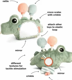Discount Croco Aktivitetsgulvspejl 28 cm, Grøn Børn Baby- Og Småbørnslegetøj