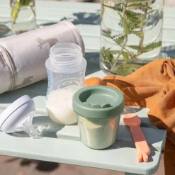 Croco Opbevaringsbøtte 3 stk. 150 ml, Grøn Børn Madkasser Til Børn