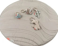 Online Lalee Aktivitetslegetæppe Ø90 cm, Sand Børn Legetæpper Og Tumlemåtter|Legetæpper Og Tumlemåtter