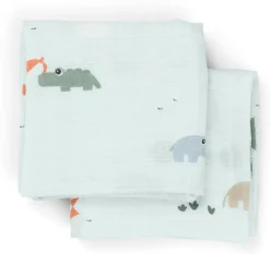 Clearance Playground Stofble 2 stk 65x65 cm, Børn Stofbleer|Stofbleer