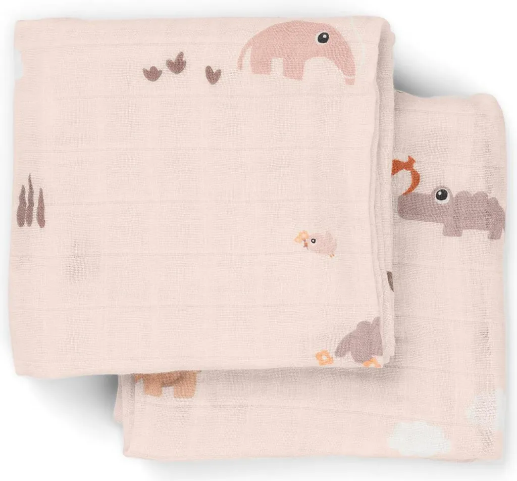 Clearance Playground Stofble 2 stk 65x65 cm, Børn Stofbleer|Stofbleer