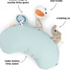 Børn Done By Deer Motorisk Legetøj > Playground Tummy Time Aktivitetspude 33x16 cm, Blå