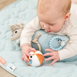 Børn Done By Deer Motorisk Legetøj > Playground Tummy Time Aktivitetspude 33x16 cm, Blå