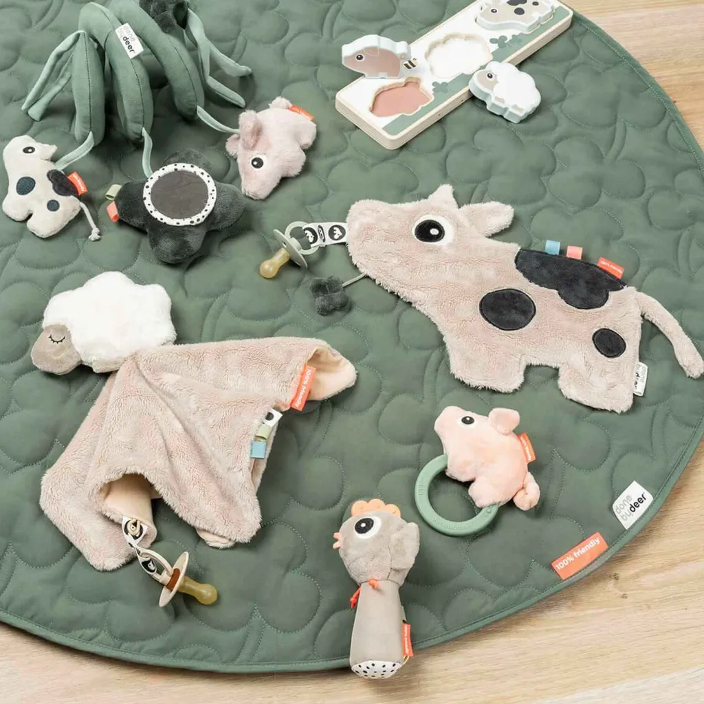 Outlet Tiny Farm Aktivitetsspiral, Grøn Børn Musikuroer Og Aktivitetsophæng|Baby- Og Småbørnslegetøj